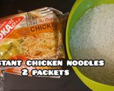 A picture of step 1 of Singaporian Rice.