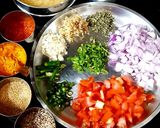 A picture of step 1 of Toor Dal Fry.