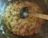 A picture of step 1 of Chicken arrabbiata stew with parmesan dumplings.
