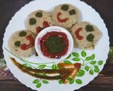 A picture of step 3 of Oats idli.