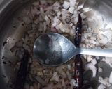 A picture of step 2 of Pumpkin bharta.