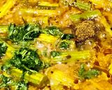 A picture of step 5 of Vegetarian fish with banana curry.