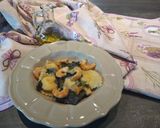 A picture of step 5 of Spotted Ravioli Filled with Salmon Cream and Shrimp Sauce.