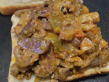 Sandwich🥯de carne🧅y queso🧀🥩🫑