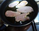 A picture of step 5 of Chicken Fillets in Almond and Mushroom Sauce.