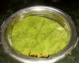 A picture of step 6 of Hara mater ke puri.