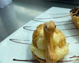 Foto del paso 8 de la receta: Pasta choux o masa bomba, crema pastelera y cubierta sabor a chocolate. 💗🤌🏻