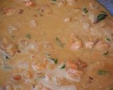 A picture of step 3 of Prawns in coconut curry.
