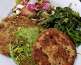 Foto del passaggio 2 della ricetta Burger di tonno merluzzo salmone e verdure