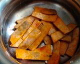 A picture of step 1 of Masala Suran fingers made in Air fryer.