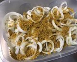 Une image de l'étape 3 de Oignons croustillants aux épices et parmesan.