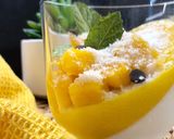 A picture of step 5 of Coconut Panna Cotta with Mango.