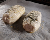 Foto del paso 5 de la receta: Hojaldre de pollo relleno de jamón dulce y queso Cheddar