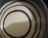 A picture of step 4 of Zebra Čake.