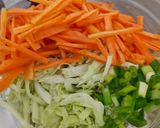 Foto langkah ke 1 dari resep Bakwan sayur bumbu saus kacang.