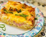 A picture of step 7 of Lazy Tortilla Pie with Sausage and Cheese.