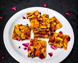 A picture of step 6 of Dryfruit Chikki.