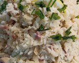 Foto del paso 6 de la receta: Risotto al limón 🍋 con champiñones y bacon 🍴