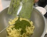 รูปขั้นตอนการทำที่ 3 ของ พาสต้าซอสเพสโต้ (Fettuccine with Pesto Sauce)