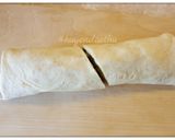 Hình bước làm 5 của món #cleaneating wraps với thịt heo, salad và sốt sữa chua dưa leo