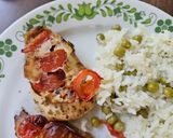 Paradicsomos- mozzarellás csirkemell 🍅🧀 recept fázis 4 fotója