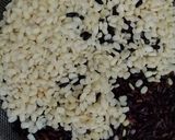 A picture of step 1 of Black rice dosa idli.