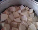 A picture of step 1 of Garden egg sauce with yam.