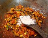 A picture of step 6 of Achaari Karela.