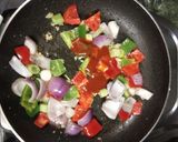 A picture of step 5 of Manchurian gravy.