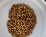 A picture of step 2 of Kashayam (South Indian chai).