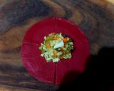A picture of step 5 of Beetroot Cheesy-Paneer Momos.