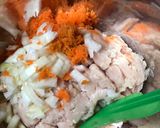 Foto langkah ke 3 dari resep Bola-bola Ayam Kukus.
