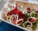 Une image de l'étape 11 de Courgettes et poivrons bicolores marinés grillés à la plancha.