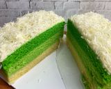 Foto langkah ke 5 dari resep Bolu Lapis Pandan Keju.