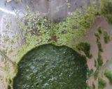 A picture of step 1 of Ewedu with frozen molokhia.