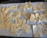 A picture of step 4 of Spiced sourdough crackers with yogurt and honey dip 🍪🍯.
