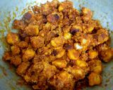 A picture of step 5 of Taro root fry.