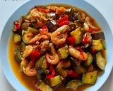 Foto langkah ke 3 dari resep Sambal Terong Udang Kering.