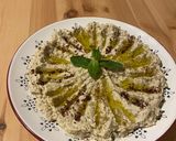 A picture of step 7 of Aubergine tahini dip - Moutabal or baba ghannouj.