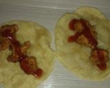 A picture of step 8 of Zinger roll boti prhta.