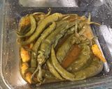 Une image de l'étape 6 de Quatuor de piments au citron, huile d'olive et épices.