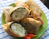 Foto langkah ke 5 dari resep Lumpia Tahu Bayam Kelor.