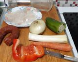 Foto del paso 3 de la receta Alubias con calamares y chorizo