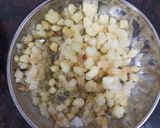 A picture of step 2 of Gajak gud burfi.