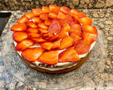 Foto del paso 12 de la receta: Tarta cremosa de chocolate y fresas, “sin gluten”