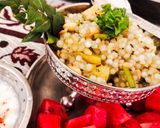 A picture of step 1 of Sabudana khichdi.