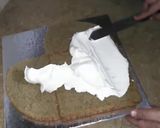 A picture of step 3 of Coffee cocktail cake (heart shape 2nd part).