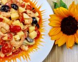 Hình bước làm 3 của món Salad Trái Cây Tôm