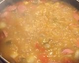 A picture of step 5 of Charro Beans with Pickled Pork Skin.