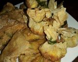 Foto langkah ke 9 dari resep Dimsum goreng isi ayam / kulit tahu isi ayam dan ekado.